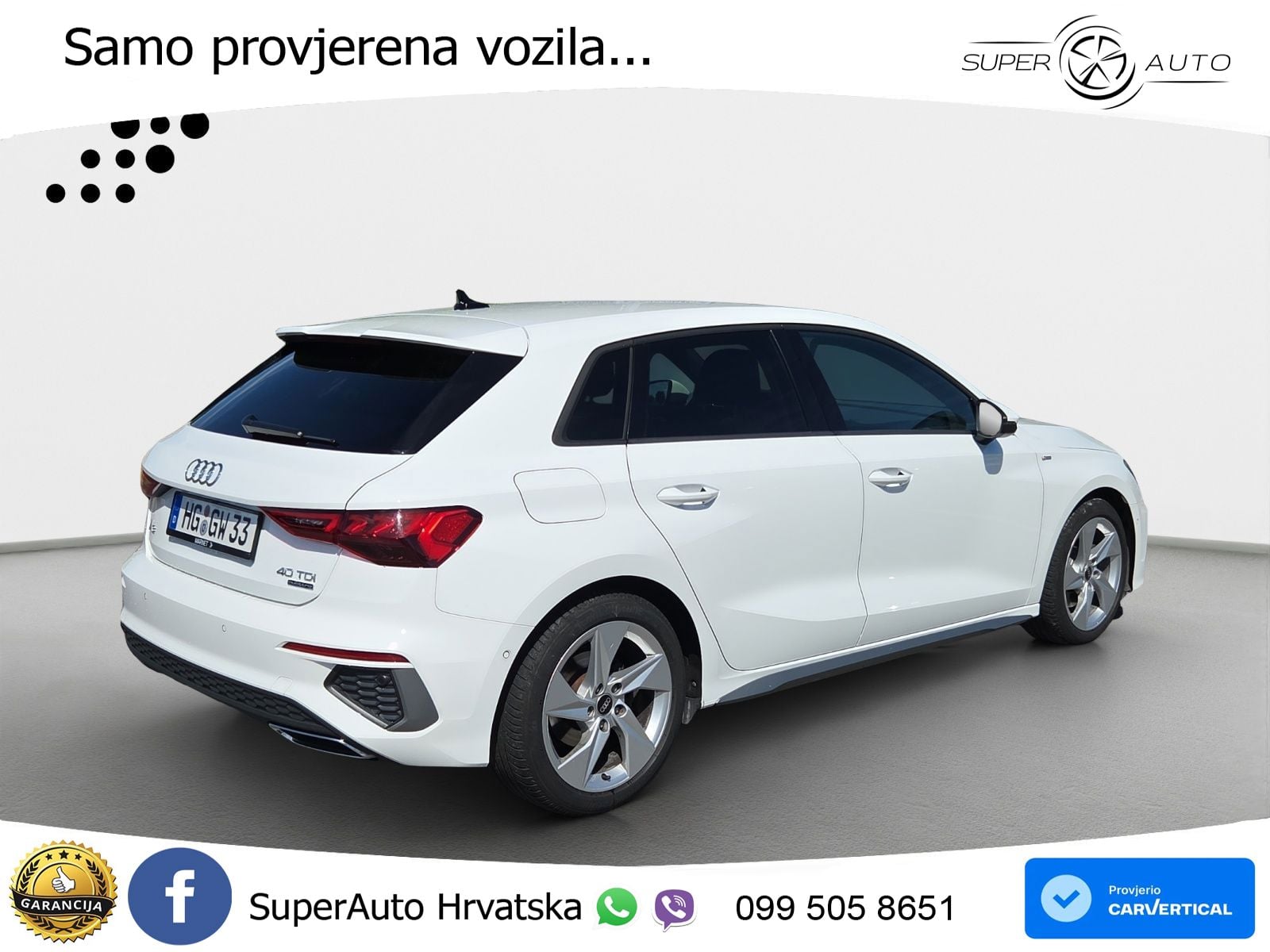 Audi A3 40 TDI (200 KS) quattro S tronic S line