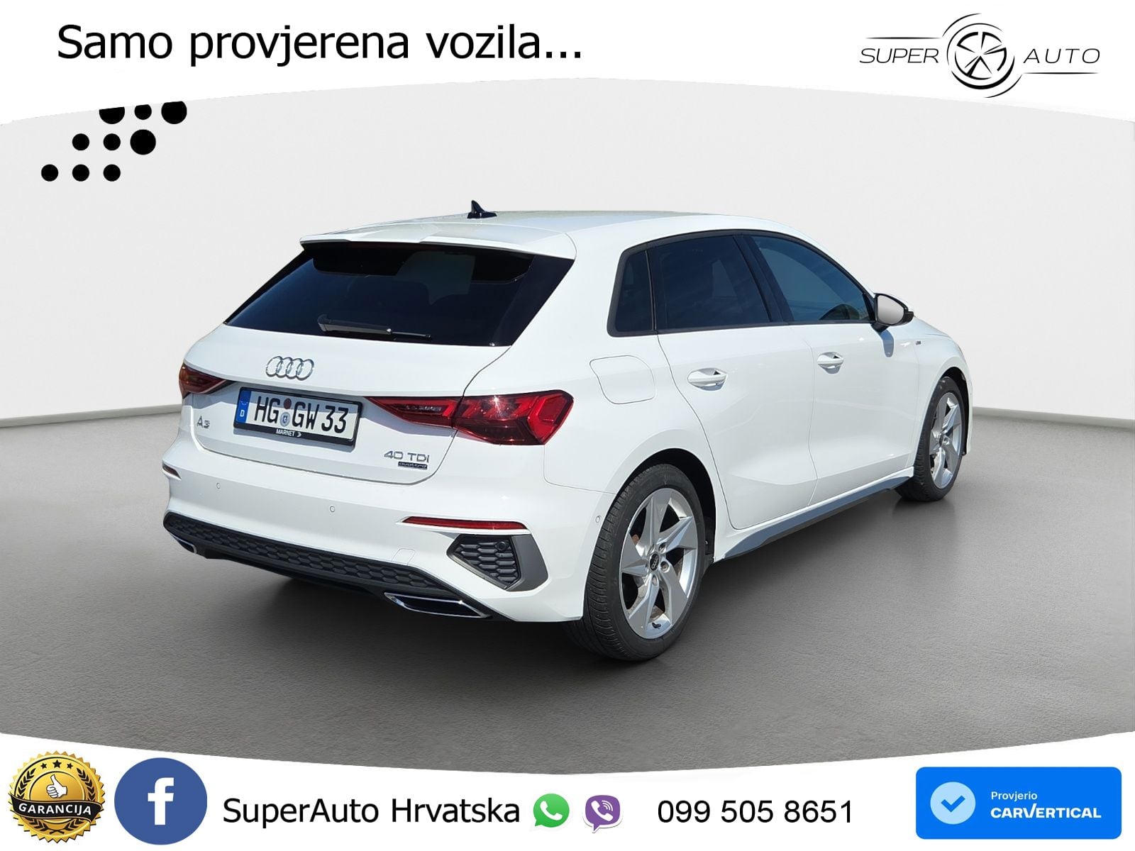 Audi A3 40 TDI (200 KS) quattro S tronic S line