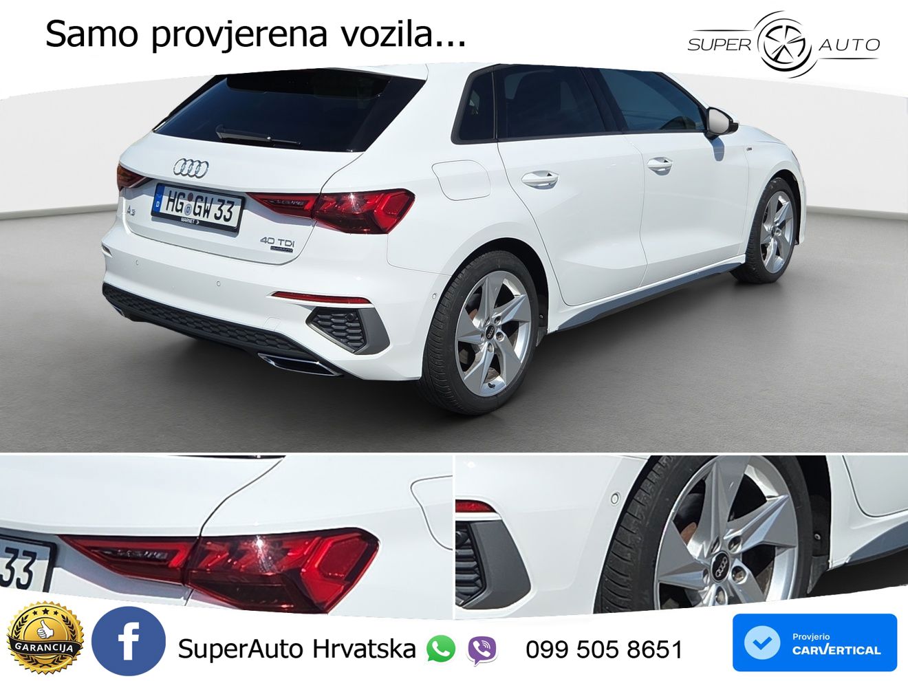 Audi A3 40 TDI (200 KS) quattro S tronic S line