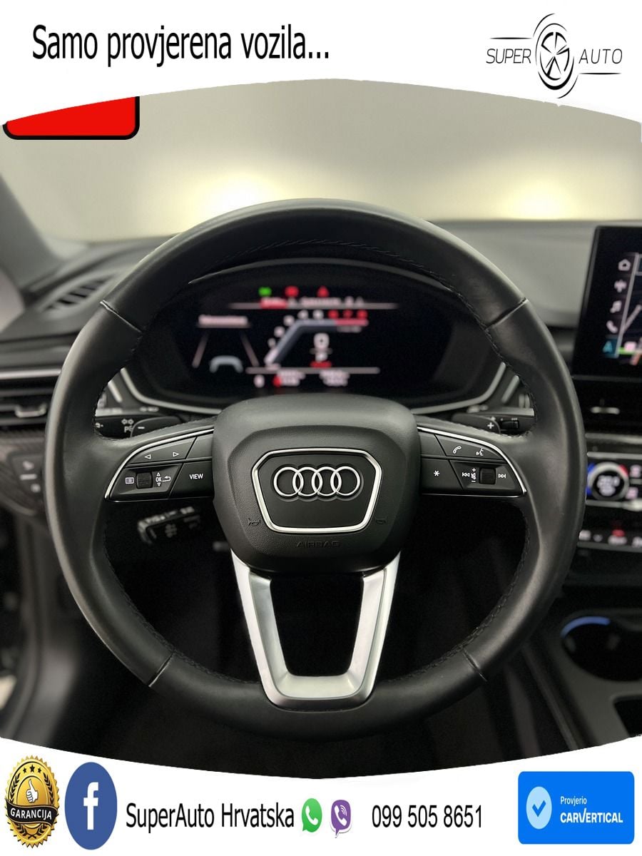 Audi A5 Sportback  40 TFSI (204 KS) quattro S tronic S line MATRIX+GR SJED+KAM