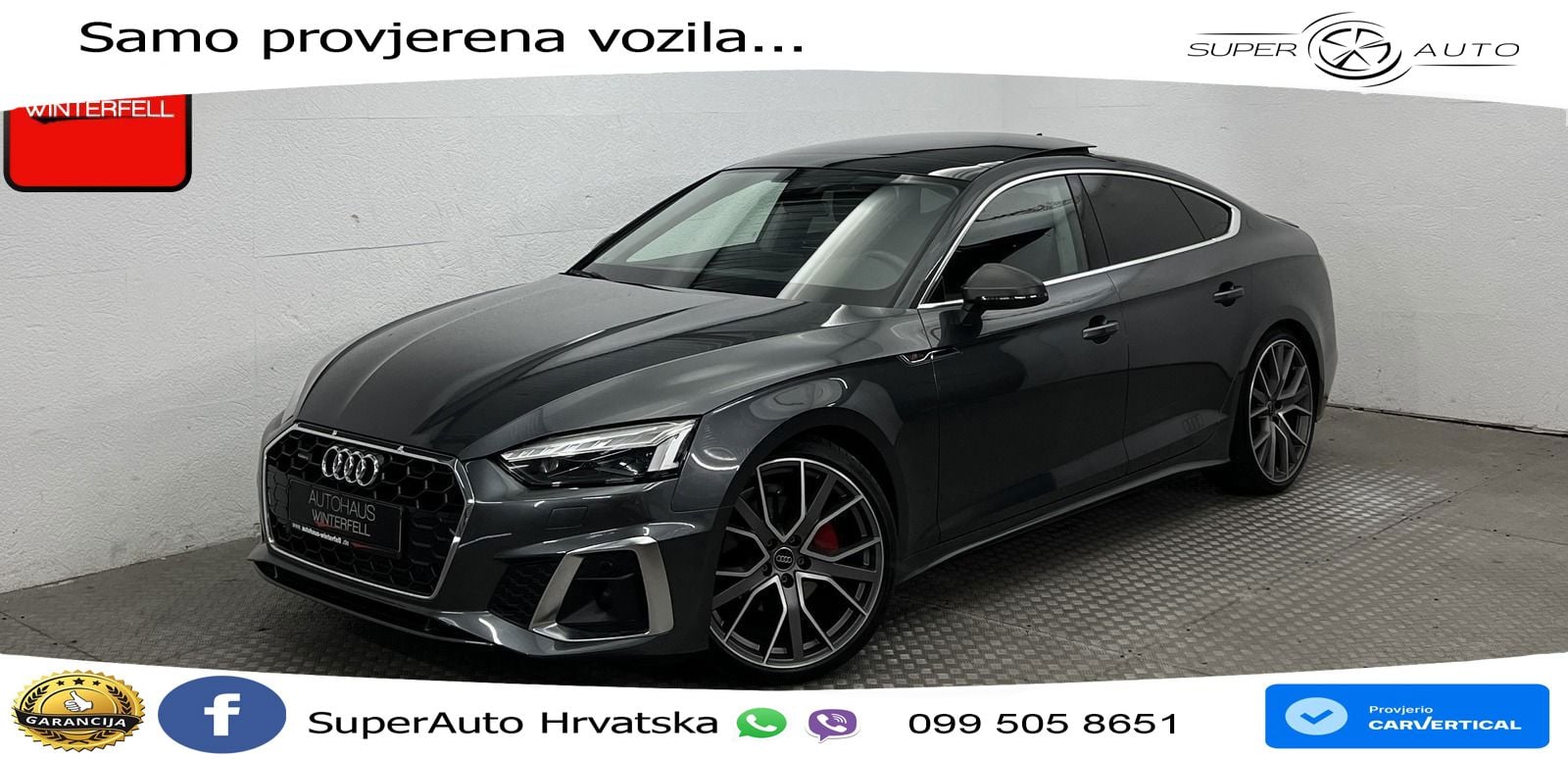 Audi A5 Sportback  40 TFSI (204 KS) quattro S tronic S line MATRIX+GR SJED+KAM
