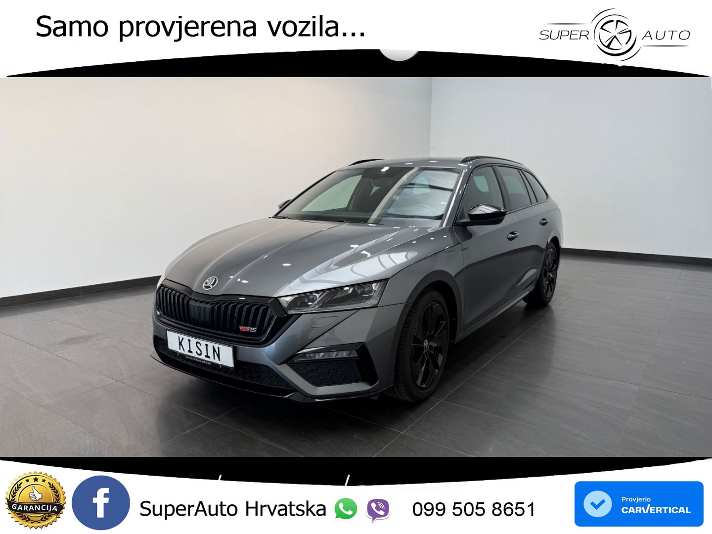 Škoda Octavia Combi RS 2.0 TDI (200 KS) DSG LED+GR SJED+ACC