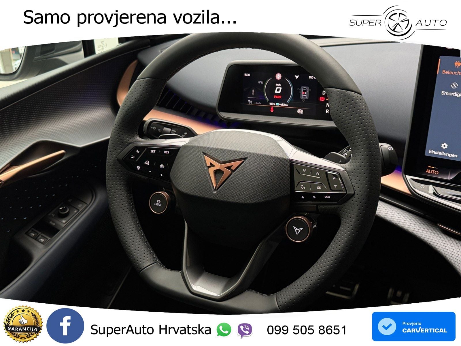 Cupra Tavascan 82 kWh (340 KS)  4WD VZ LED+GR SJED+ACC