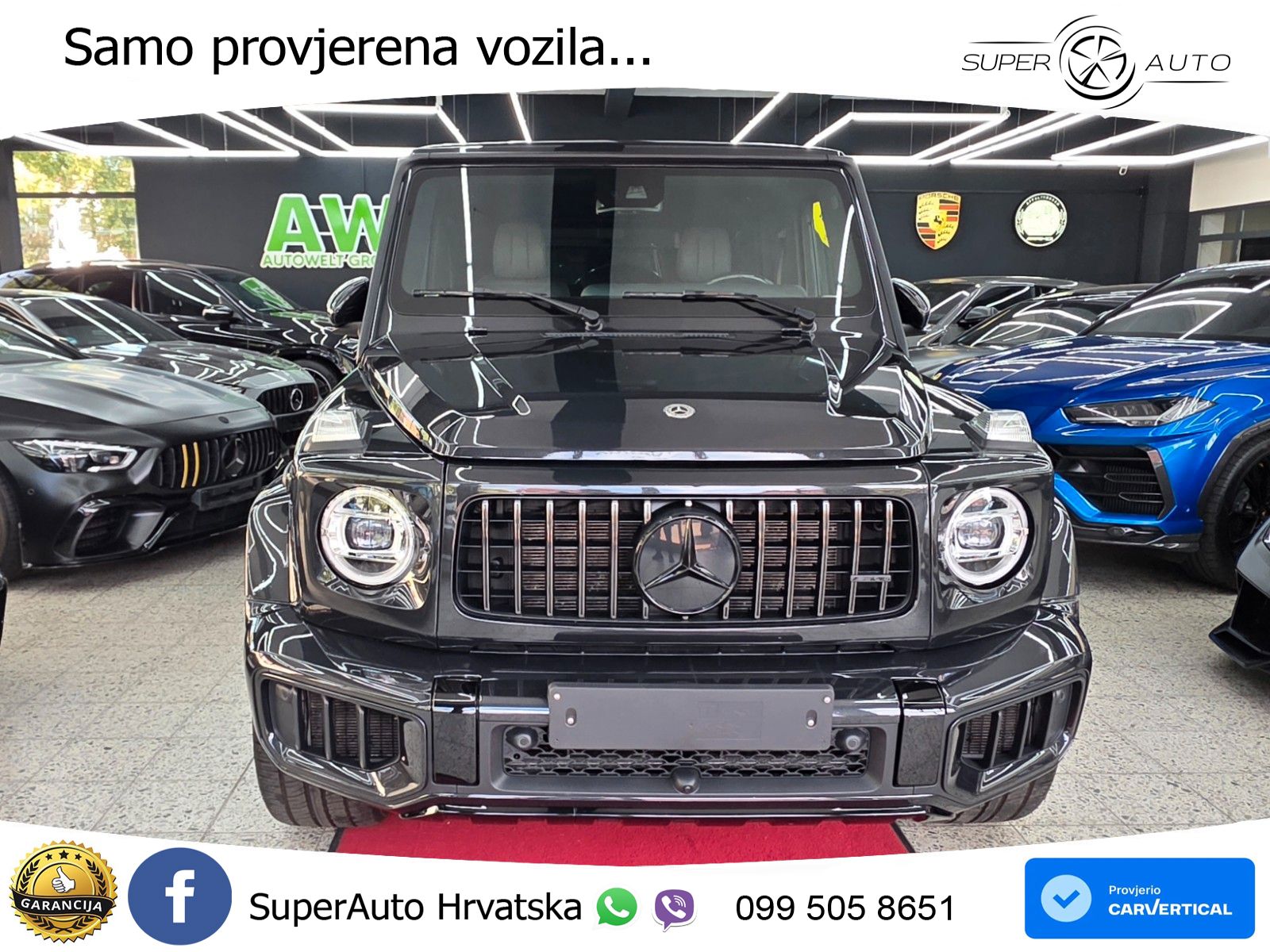 Mercedes AMG G 63 Long V8 (585 KS) 4MATIC 9G-TRONIC AMG SPEEDSHIFT PLUS LED+GR SJED+ACC