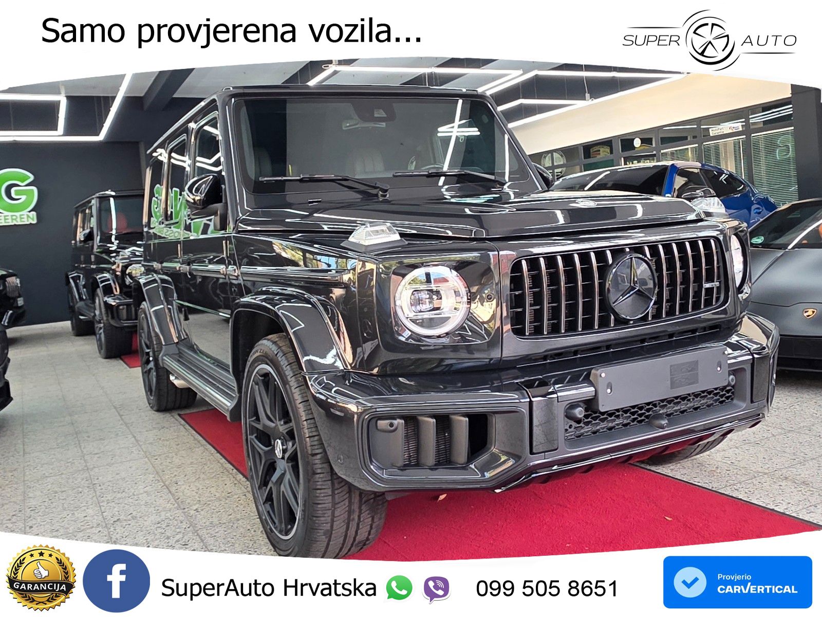 Mercedes AMG G 63 Long V8 (585 KS) 4MATIC 9G-TRONIC AMG SPEEDSHIFT PLUS LED+GR SJED+ACC