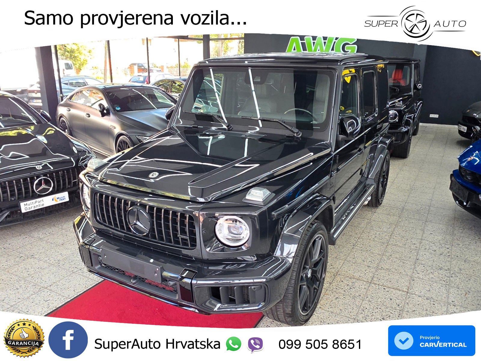 Mercedes AMG G 63 Long V8 (585 KS) 4MATIC 9G-TRONIC AMG SPEEDSHIFT PLUS LED+GR SJED+ACC