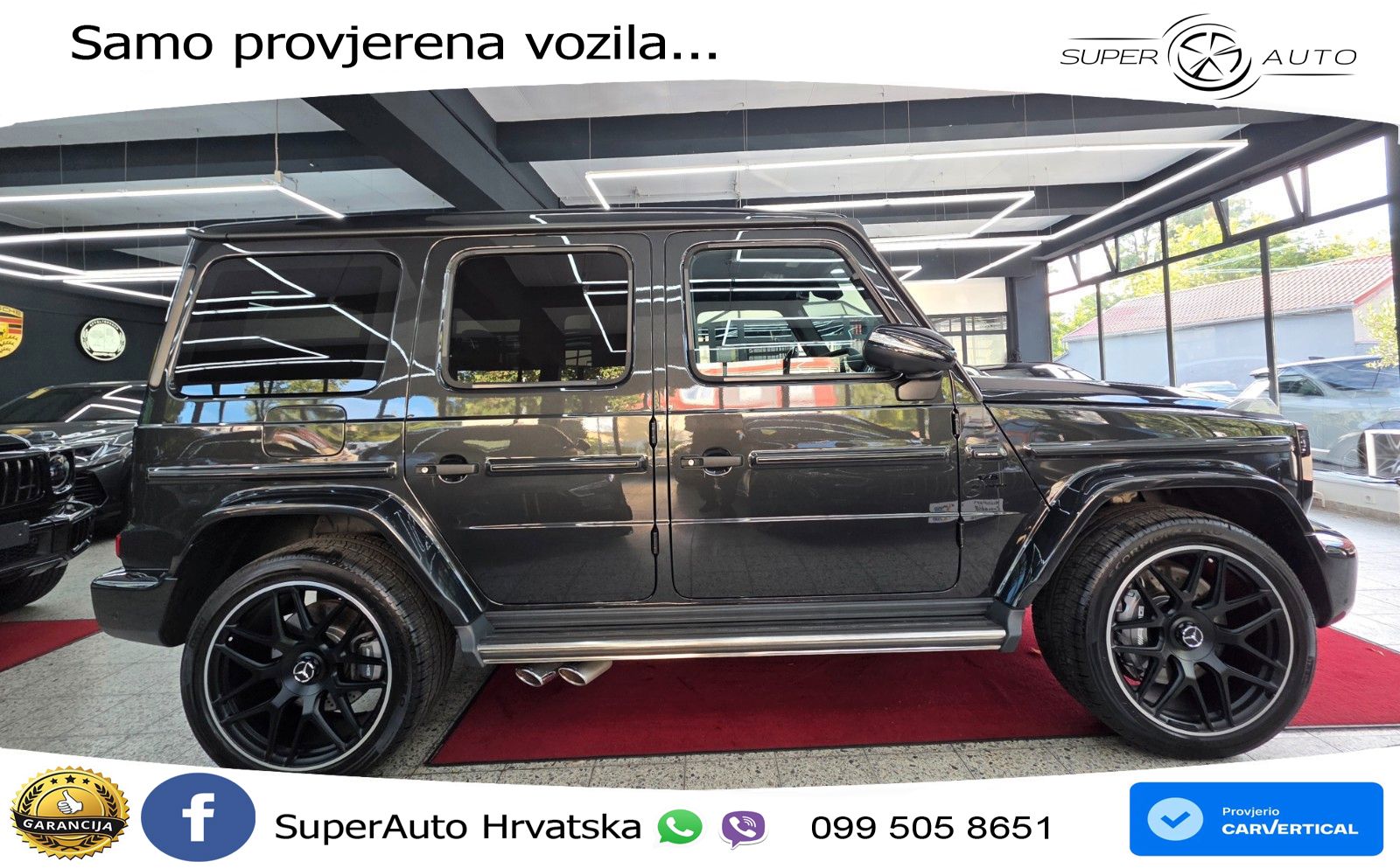 Mercedes AMG G 63 Long V8 (585 KS) 4MATIC 9G-TRONIC AMG SPEEDSHIFT PLUS LED+GR SJED+ACC