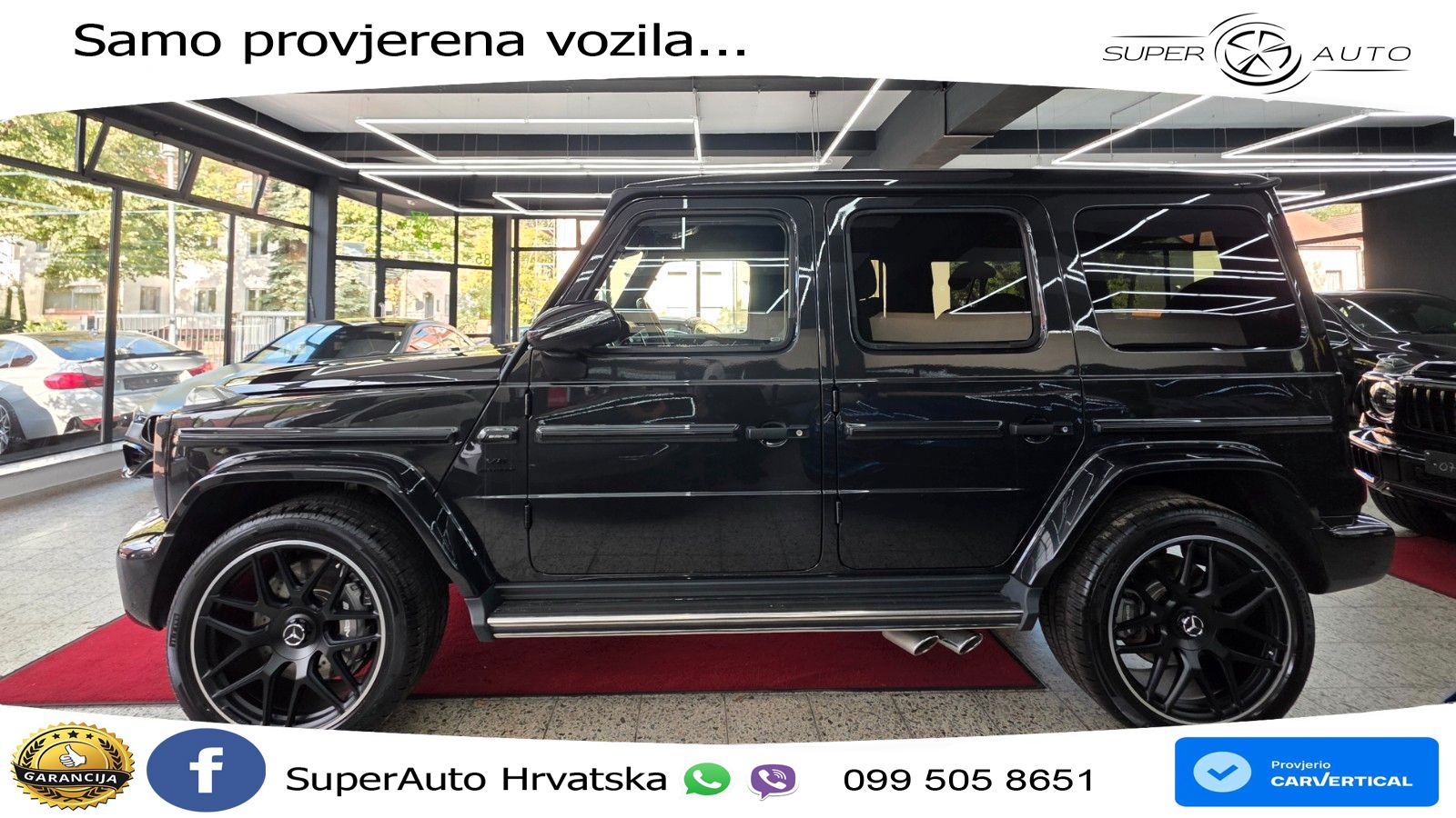 Mercedes AMG G 63 Long V8 (585 KS) 4MATIC 9G-TRONIC AMG SPEEDSHIFT PLUS LED+GR SJED+ACC