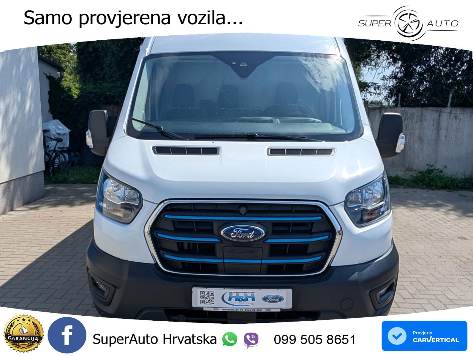 Ford E-Transit Kasten 350 L3H2 77/68kwh ACC+Kamera 184 KS