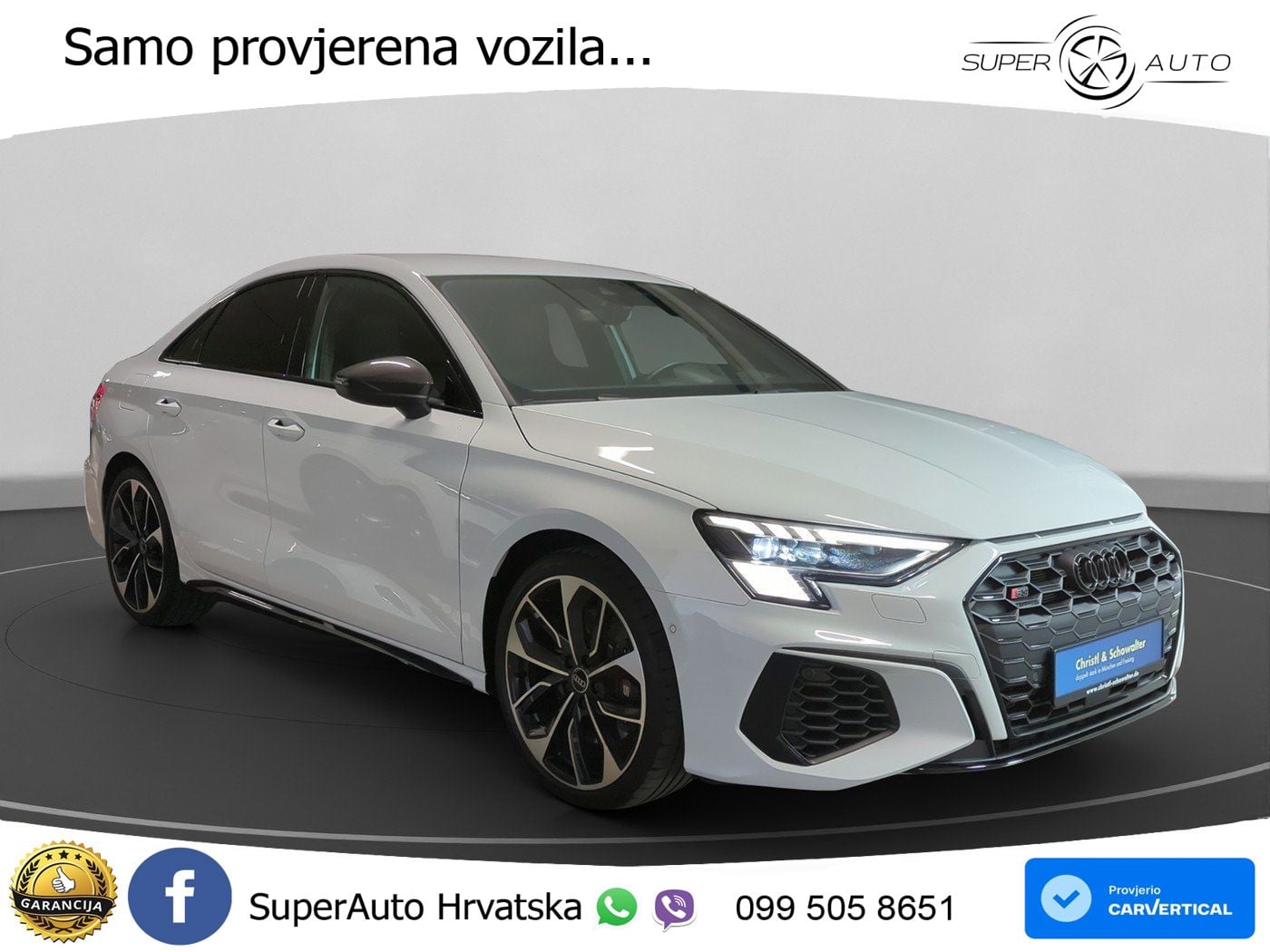 Audi S3 Limuzina 2.0 TFSI (310 KS) quattro S tronic LED+GR SJED+ACC