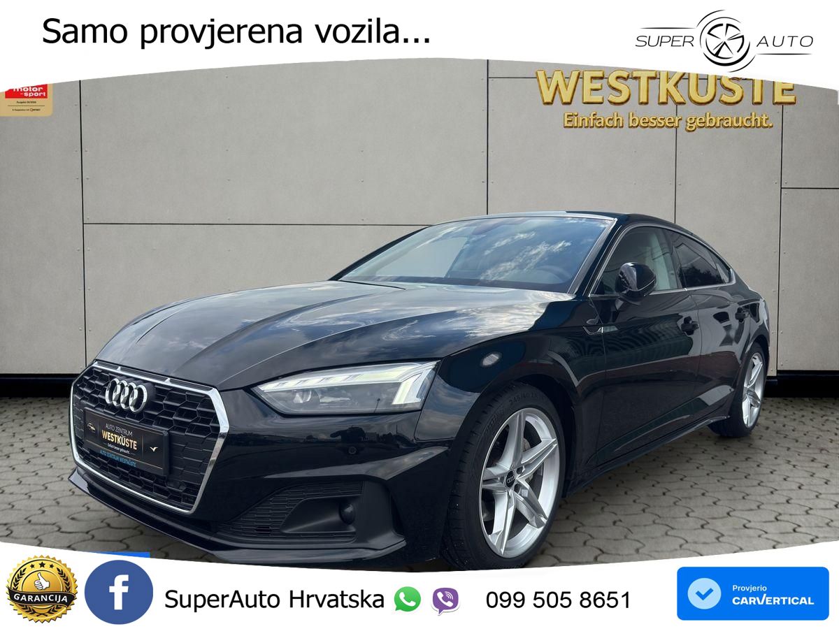 Audi A5 Sportback 40 TDI (204 KS) S tronic MATRIX+GR SJED+KAM