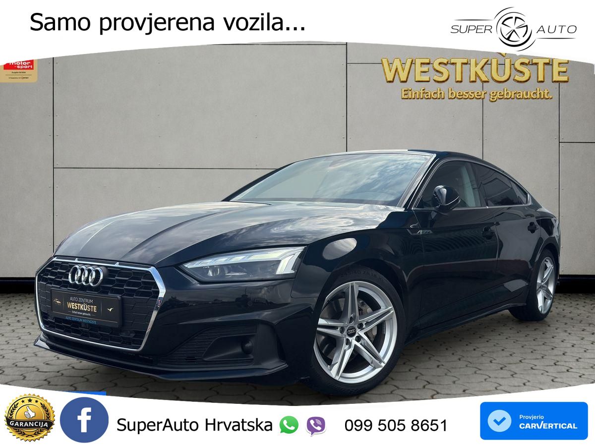 Audi A5 Sportback 40 TDI (204 KS) S tronic MATRIX+GR SJED+KAM