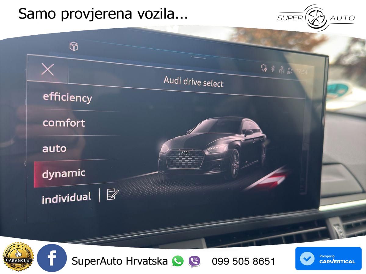 Audi A5 Sportback 40 TDI (204 KS) S tronic MATRIX+GR SJED+KAM