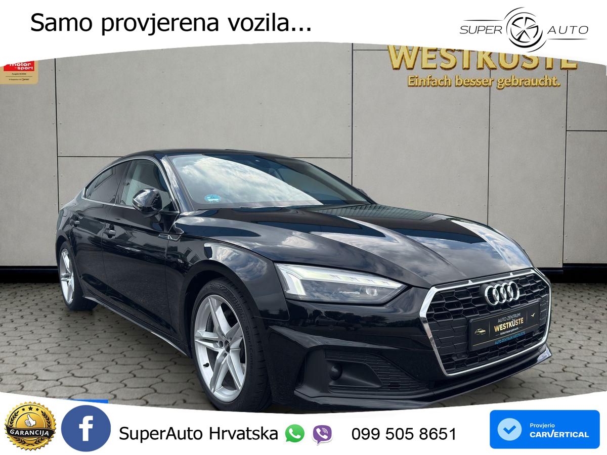Audi A5 Sportback 40 TDI (204 KS) S tronic MATRIX+GR SJED+KAM