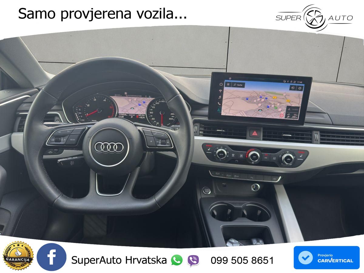 Audi A5 Sportback 40 TDI (204 KS) S tronic MATRIX+GR SJED+KAM