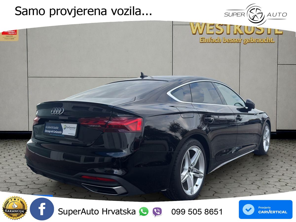 Audi A5 Sportback 40 TDI (204 KS) S tronic MATRIX+GR SJED+KAM