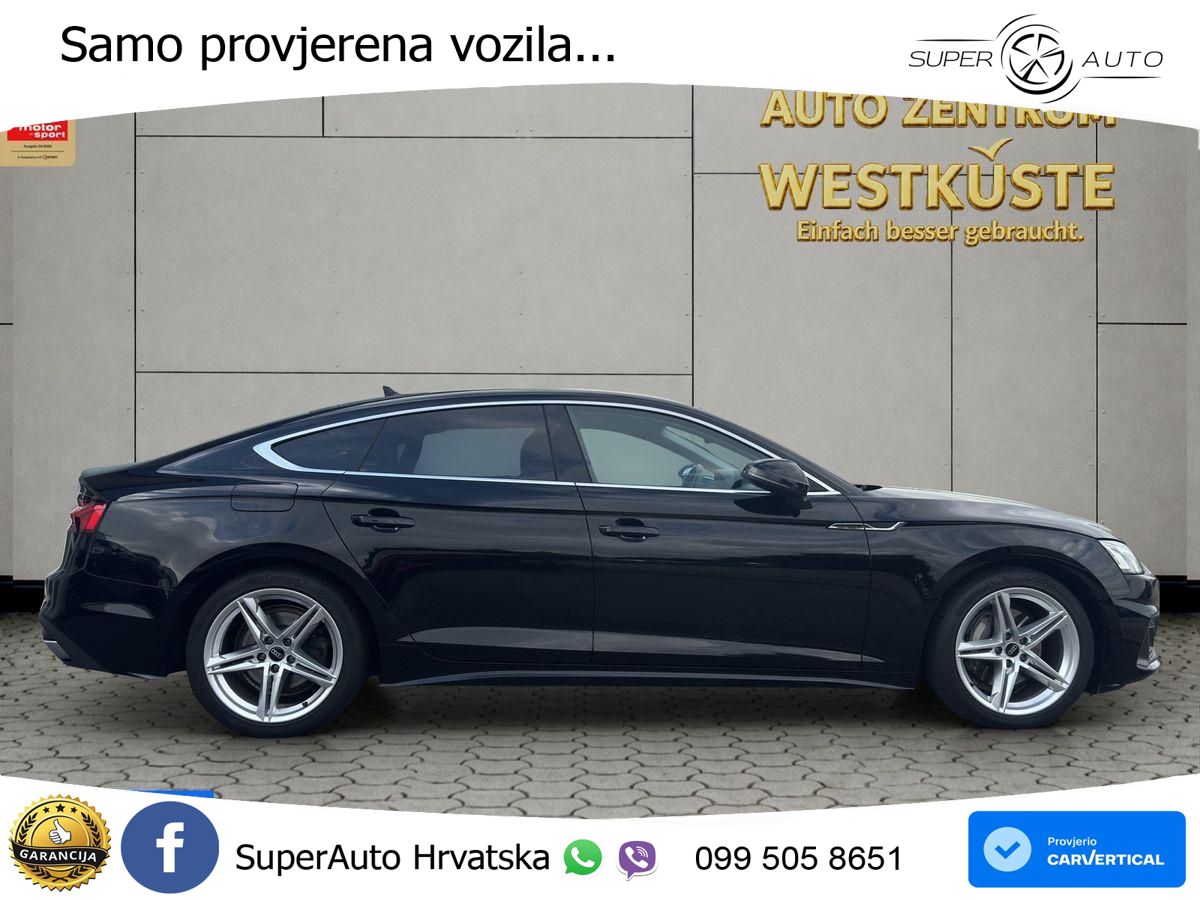 Audi A5 Sportback 40 TDI (204 KS) S tronic MATRIX+GR SJED+KAM