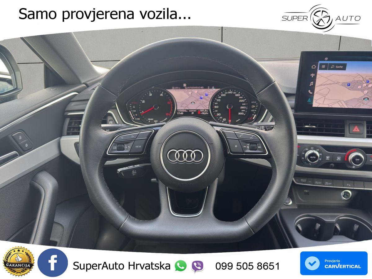 Audi A5 Sportback 40 TDI (204 KS) S tronic MATRIX+GR SJED+KAM