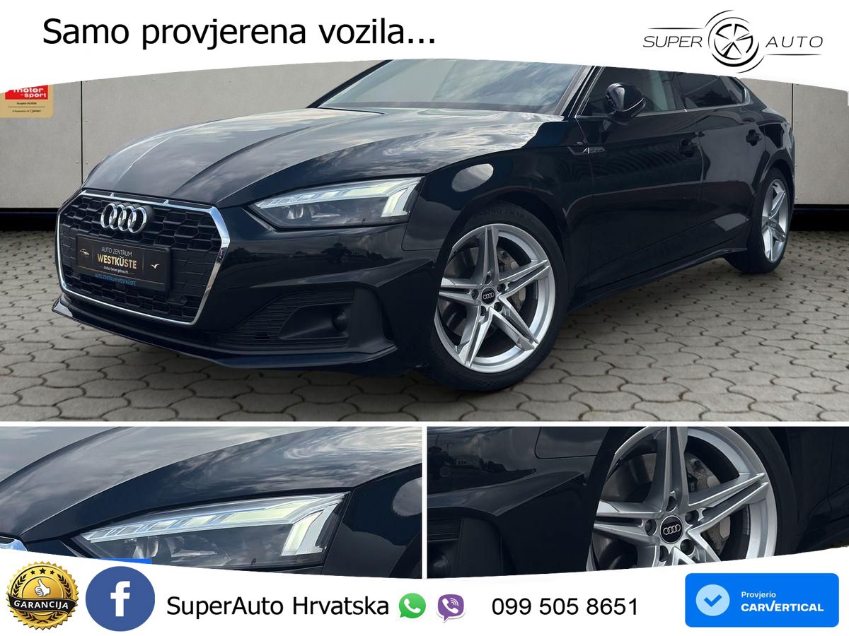 Audi A5 Sportback 40 TDI (204 KS) S tronic MATRIX+GR SJED+KAM