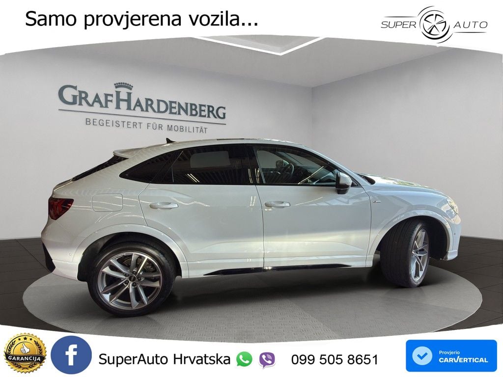 Audi Q3 Sportback 40 TDI (200 KS) quattro S tronic S line LED+GR SJED+ACC
