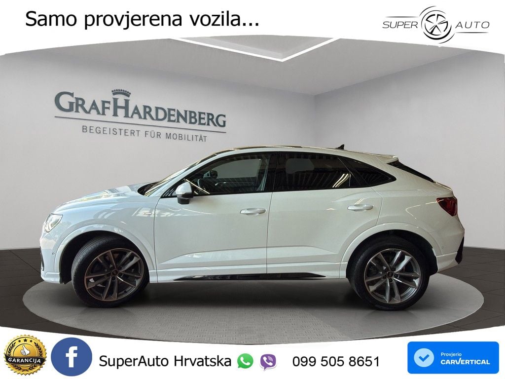 Audi Q3 Sportback 40 TDI (200 KS) quattro S tronic S line LED+GR SJED+ACC