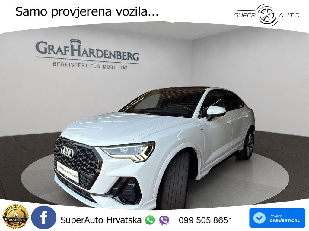 Audi Q3 Sportback 40 TDI (200 KS) quattro S tronic S line LED+GR SJED+ACC