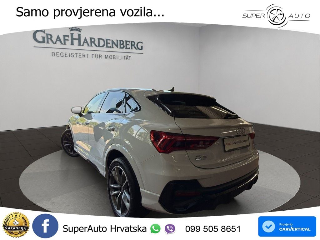 Audi Q3 Sportback 40 TDI (200 KS) quattro S tronic S line LED+GR SJED+ACC