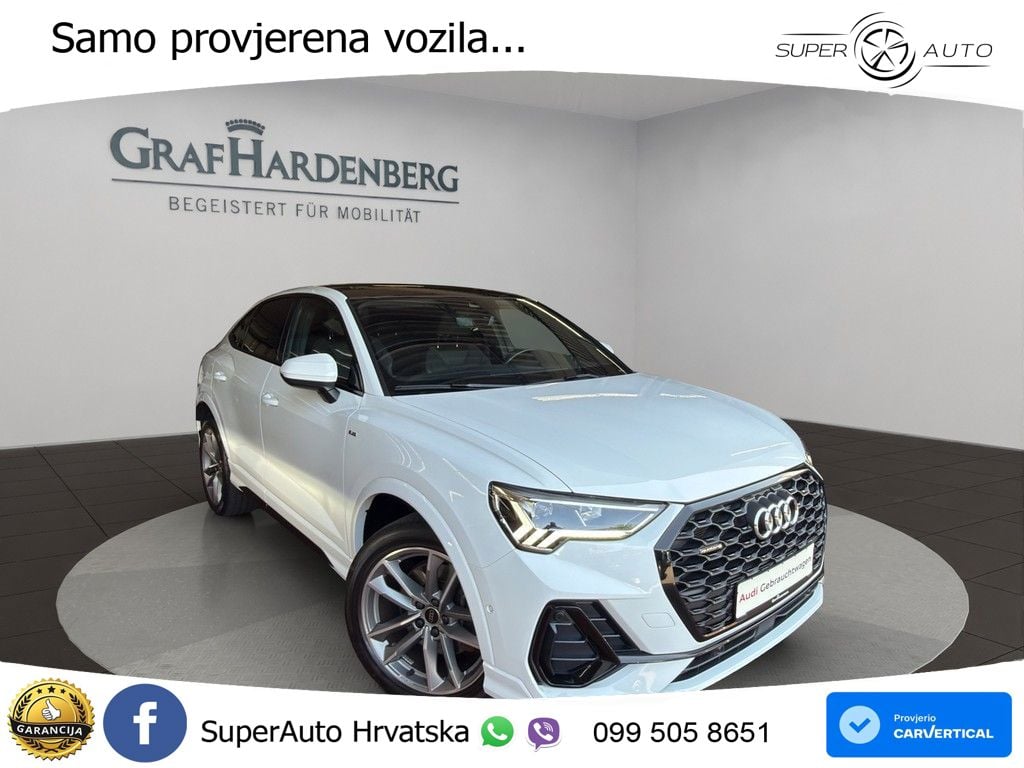 Audi Q3 Sportback 40 TDI (200 KS) quattro S tronic S line LED+GR SJED+ACC