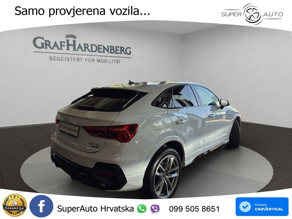Audi Q3 Sportback 40 TDI (200 KS) quattro S tronic S line LED+GR SJED+ACC