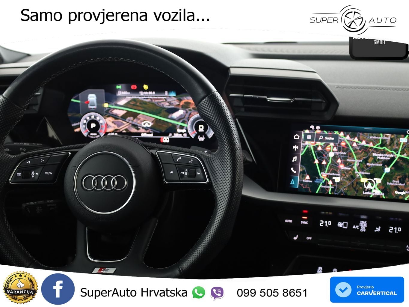 Audi A3 Limuzina 35 TFSI (150 KS) S tronic S line LED+GR SJED+ACC