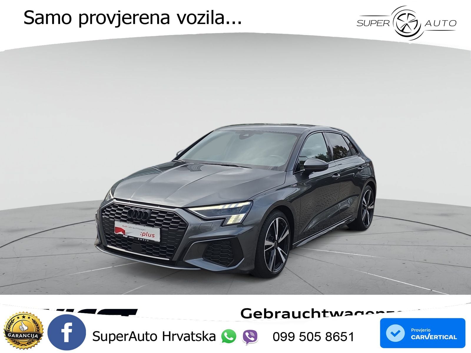 Audi A3 35 TDI (150 KS) S tronic S line LED+GR SJED+ACC
