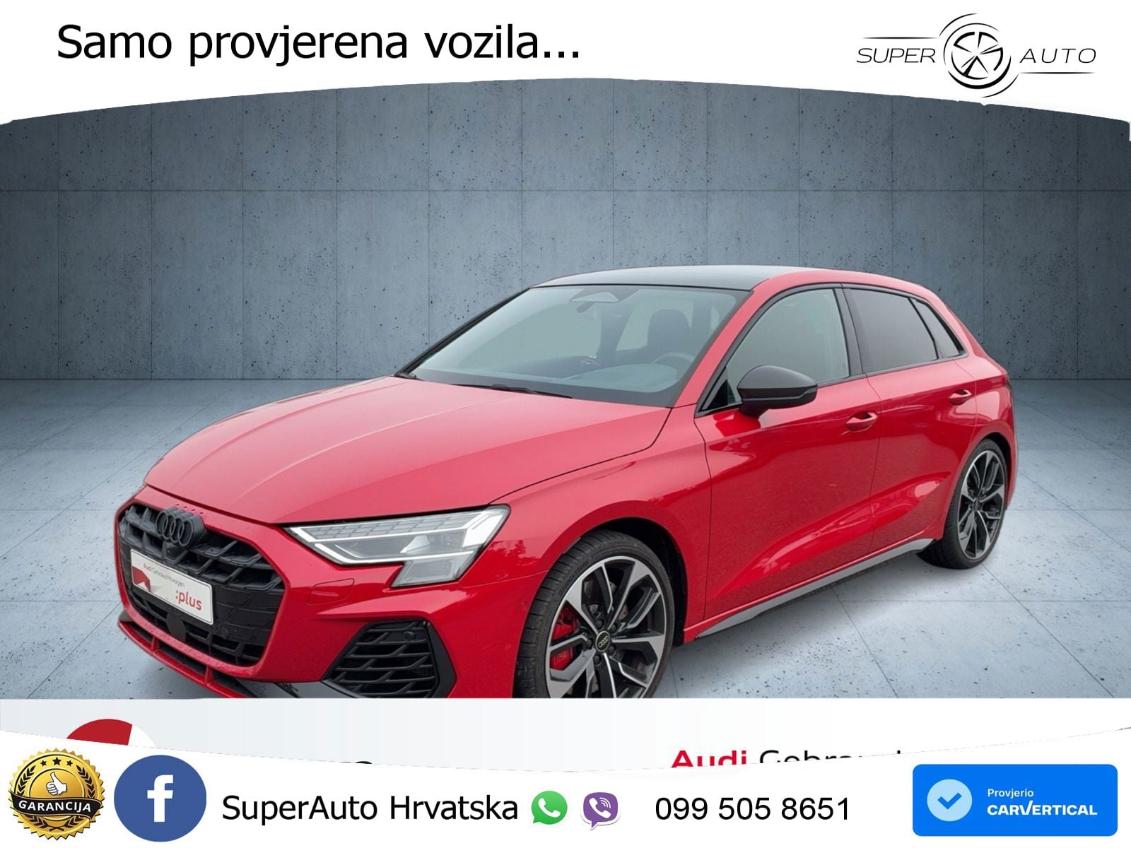 Audi S3 2.0 TFSI (333 KS) quattro S tronic LED+GR SJED+ACC