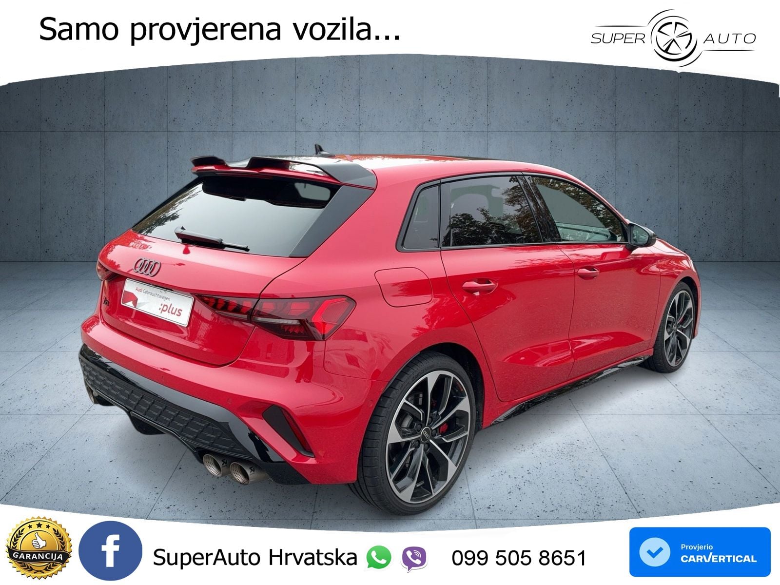 Audi S3 2.0 TFSI (333 KS) quattro S tronic LED+GR SJED+ACC