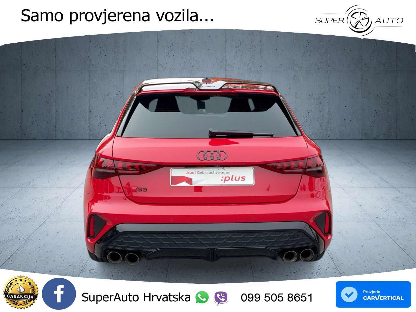 Audi S3 2.0 TFSI (333 KS) quattro S tronic LED+GR SJED+ACC