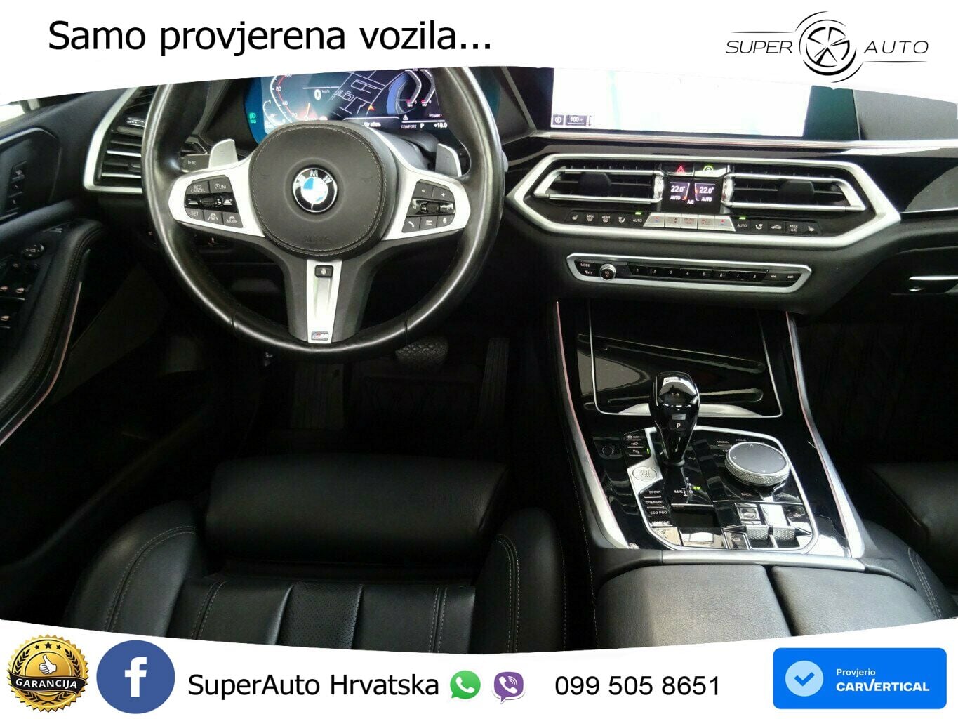 BMW X5 30d (286 KS) xDrive Steptronic ZRAČNI+ACC+GR SJED+KAM+PANO