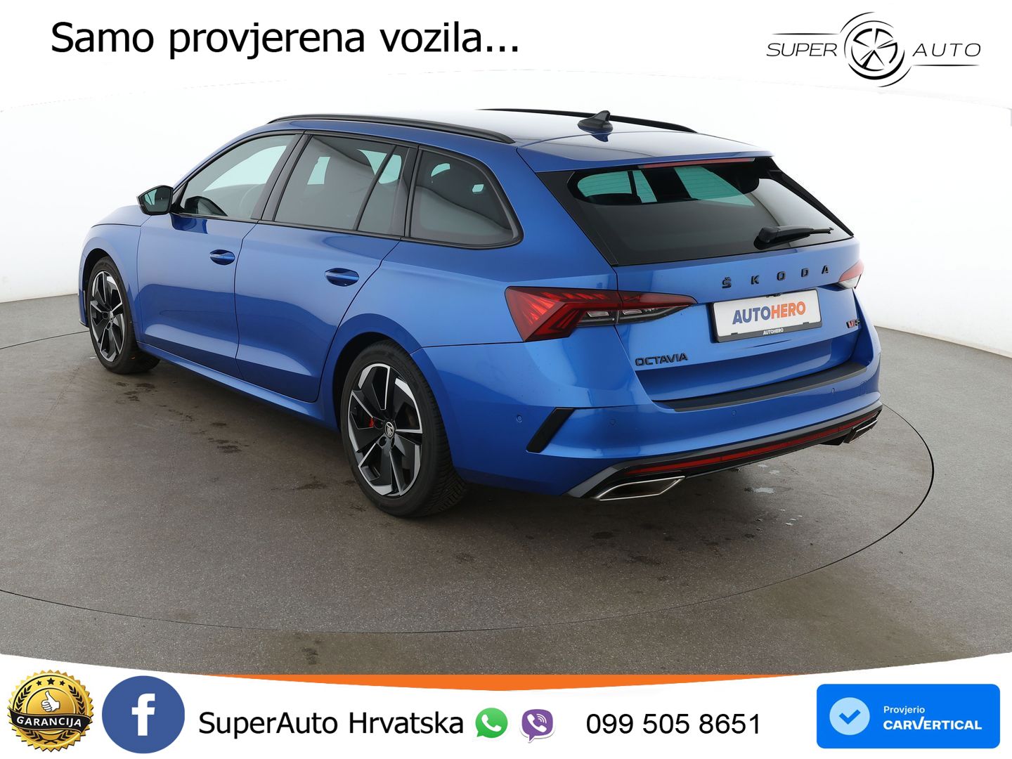 Škoda Octavia Combi RS 2.0 TSI (245 KS) DSG LED+GR SJED+ACC