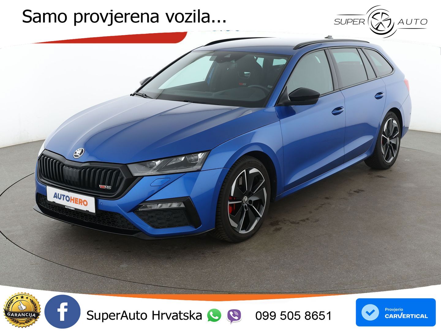 Škoda Octavia Combi RS 2.0 TSI (245 KS) DSG LED+GR SJED+ACC