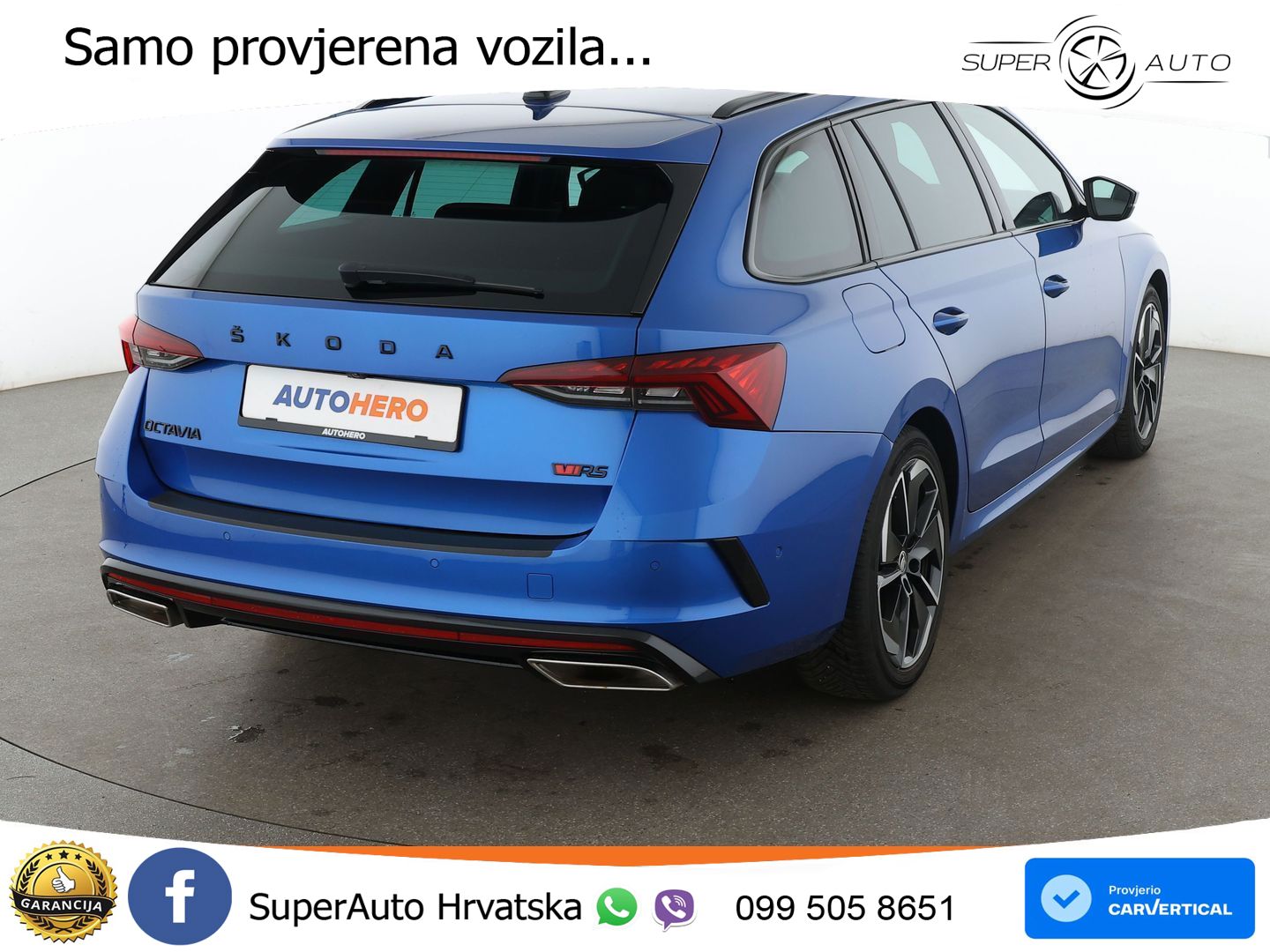 Škoda Octavia Combi RS 2.0 TSI (245 KS) DSG LED+GR SJED+ACC