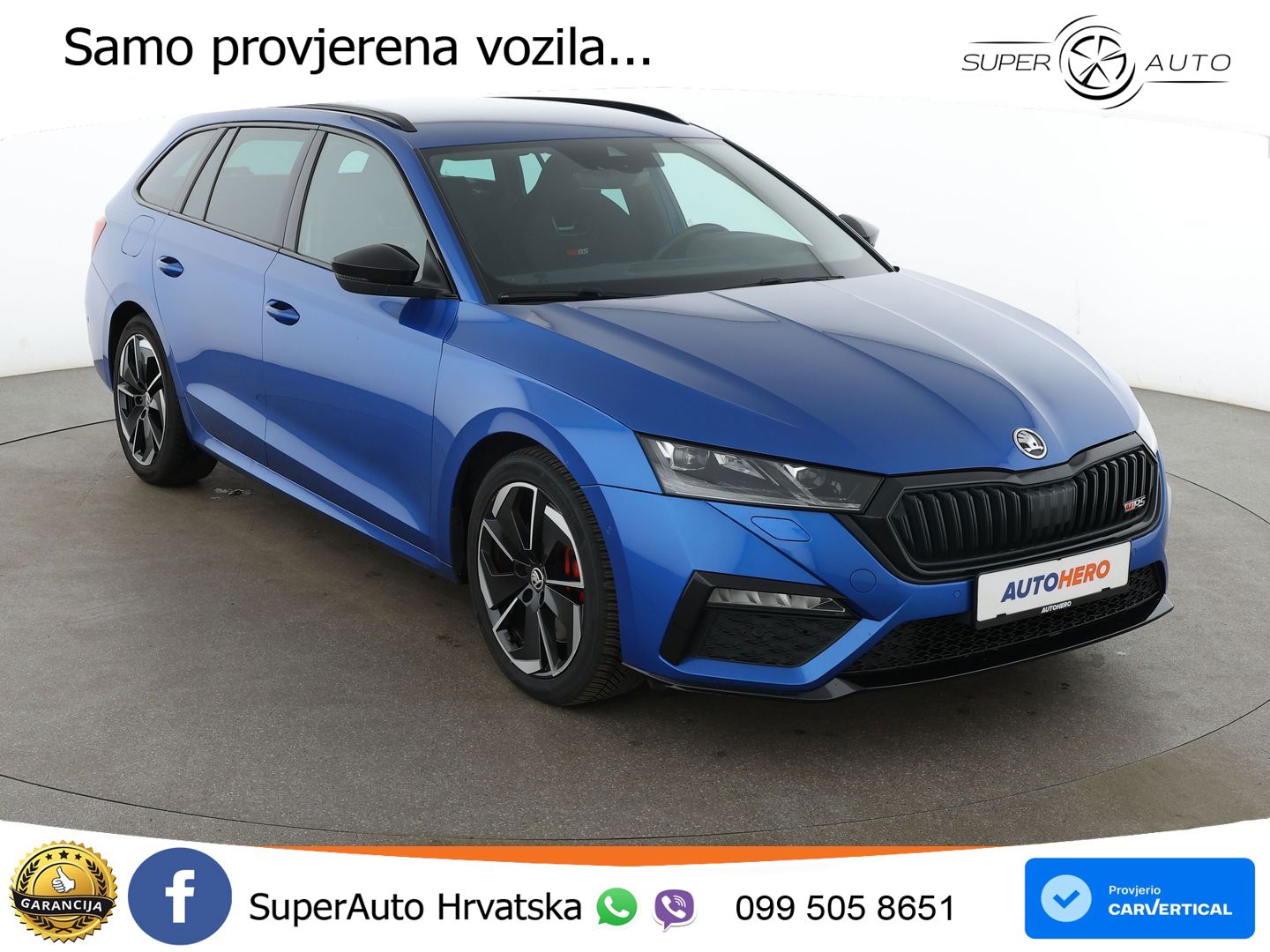 Škoda Octavia Combi RS 2.0 TSI (245 KS) DSG LED+GR SJED+ACC