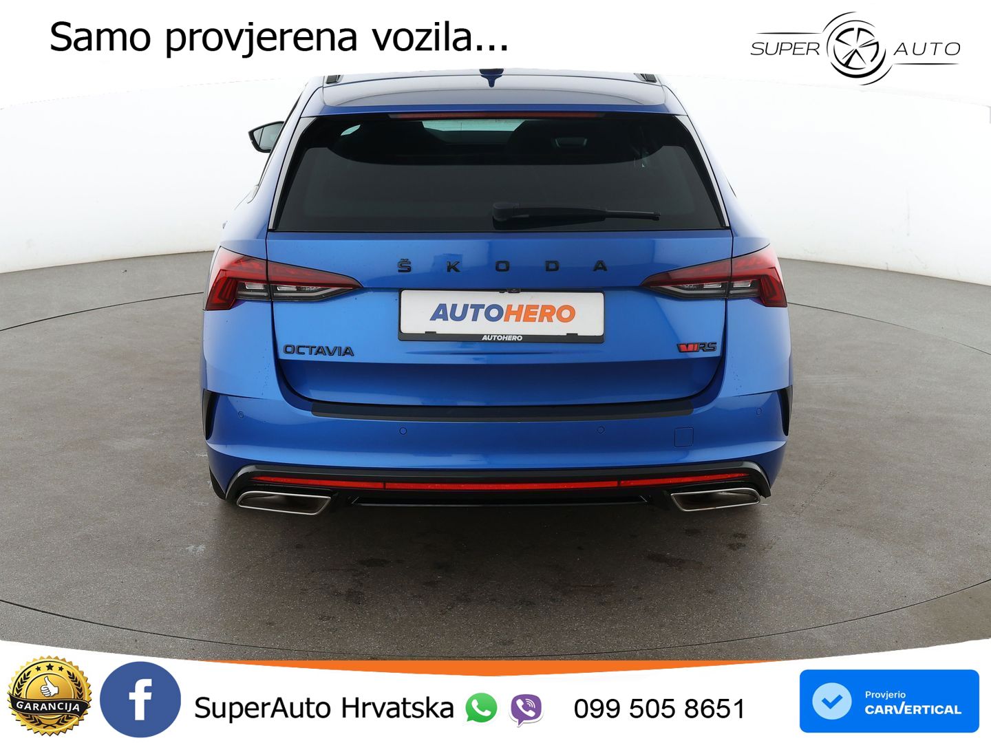 Škoda Octavia Combi RS 2.0 TSI (245 KS) DSG LED+GR SJED+ACC