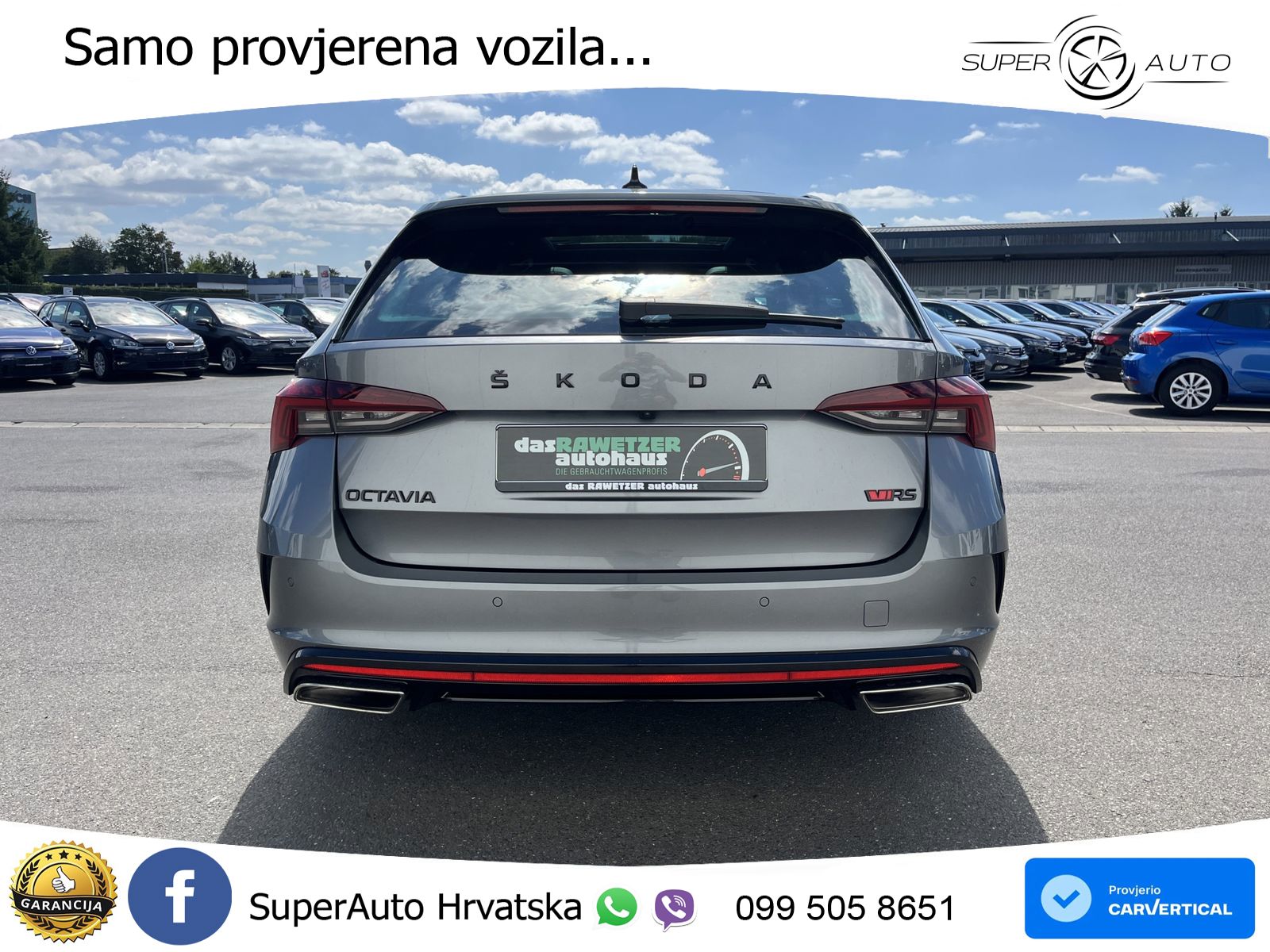 Škoda Octavia Combi RS 2.0 TDI (200 KS) DSG LED+GR SJED+ACC