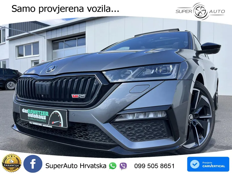 Škoda Octavia Combi RS 2.0 TDI (200 KS) DSG LED+GR SJED+ACC