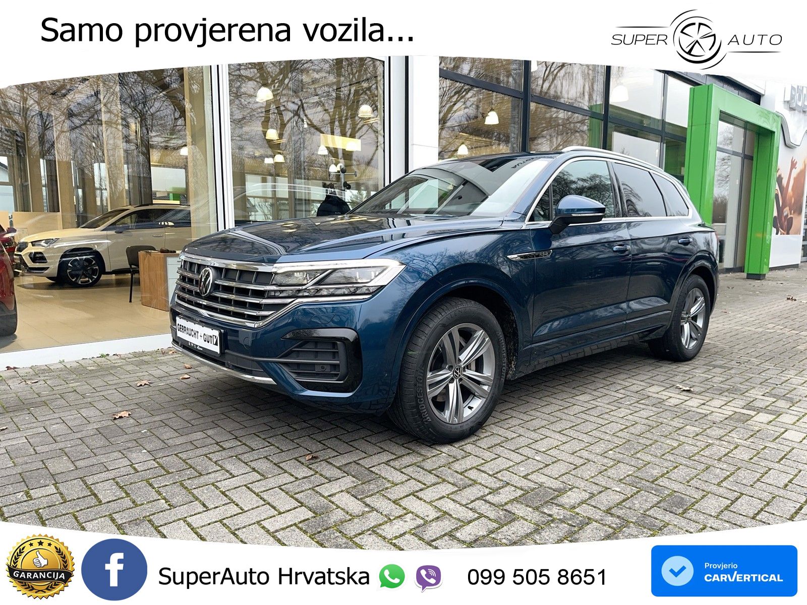 Volkswagen Touareg 3.0 V6 TDI (231 KS) 4MOTION Tiptronic R-Line ZRAČNI+ACC+GR SJED+KAM+PANO