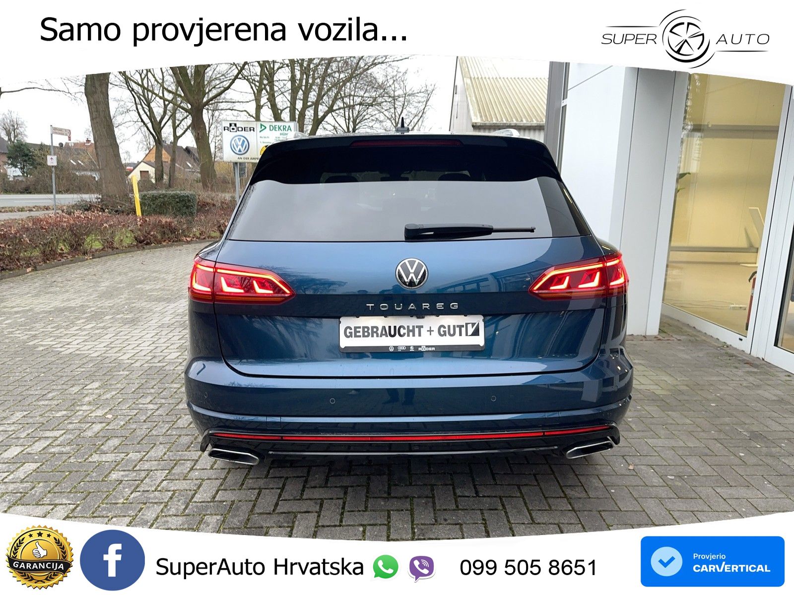 Volkswagen Touareg 3.0 V6 TDI (231 KS) 4MOTION Tiptronic R-Line ZRAČNI+ACC+GR SJED+KAM+PANO