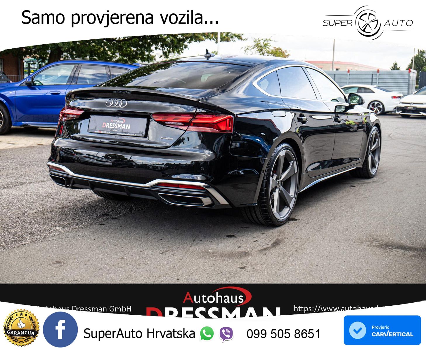 Audi A5 Sportback 40 TDI (204 KS) quattro S tronic S line LED+GR SJED+ACC