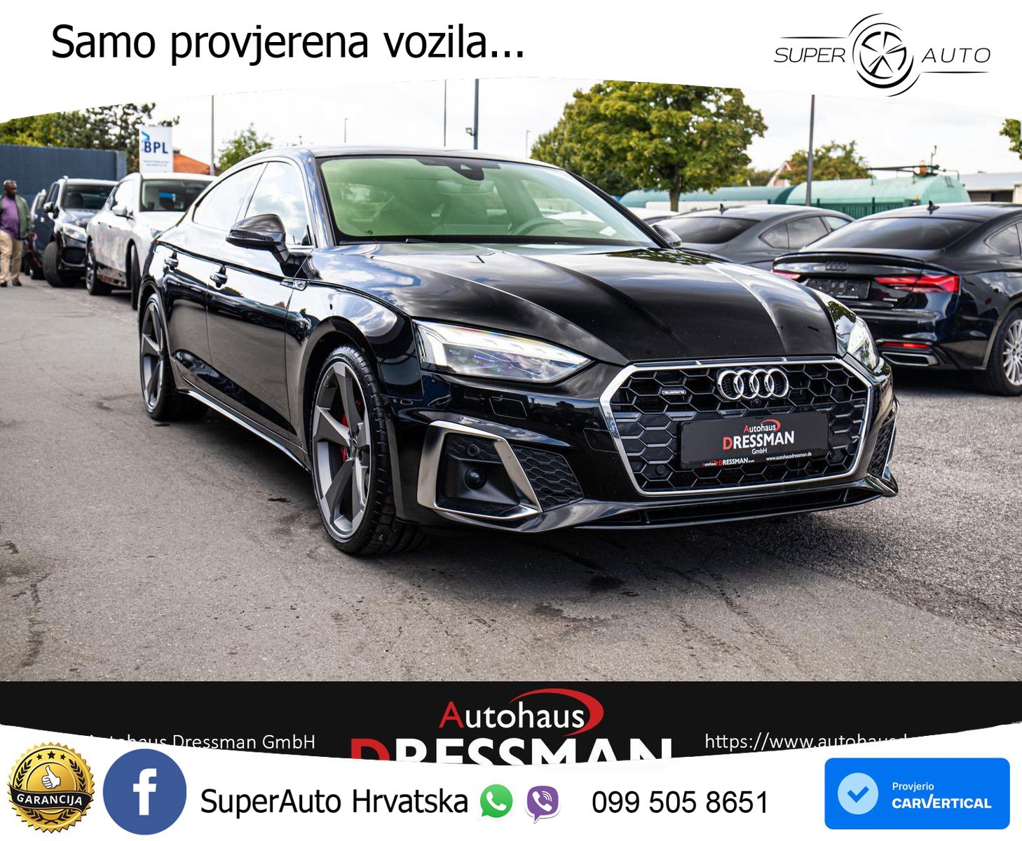 Audi A5 Sportback 40 TDI (204 KS) quattro S tronic S line LED+GR SJED+ACC