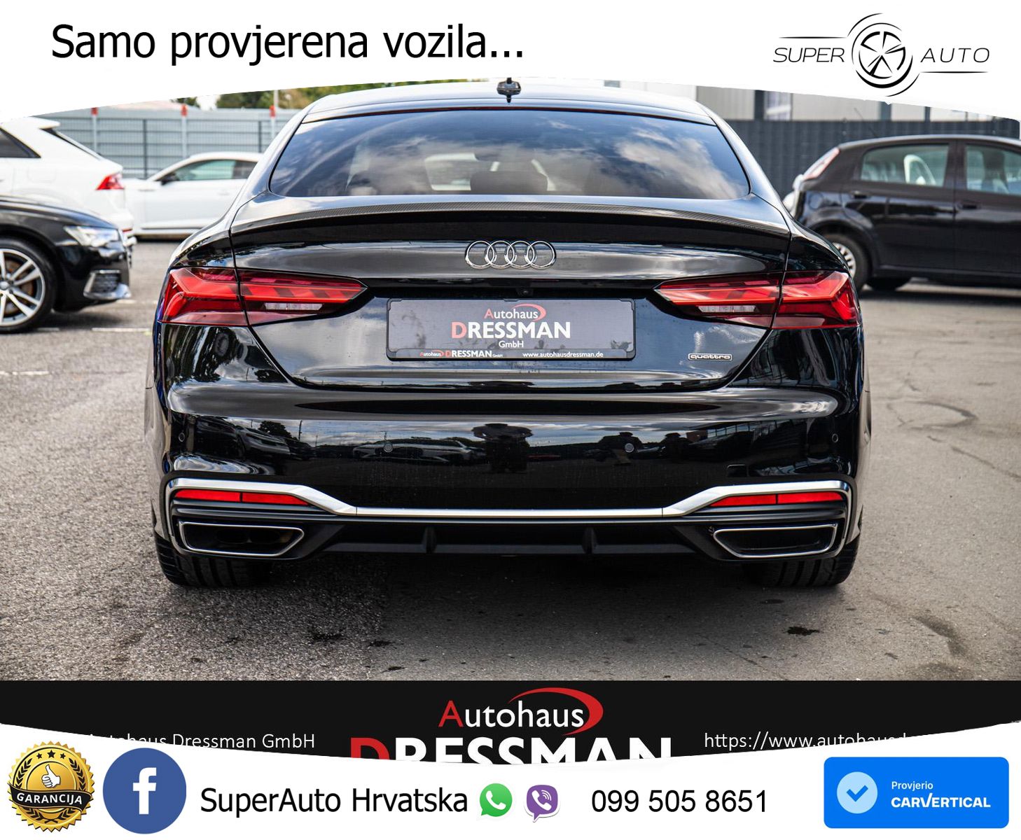 Audi A5 Sportback 40 TDI (204 KS) quattro S tronic S line LED+GR SJED+ACC