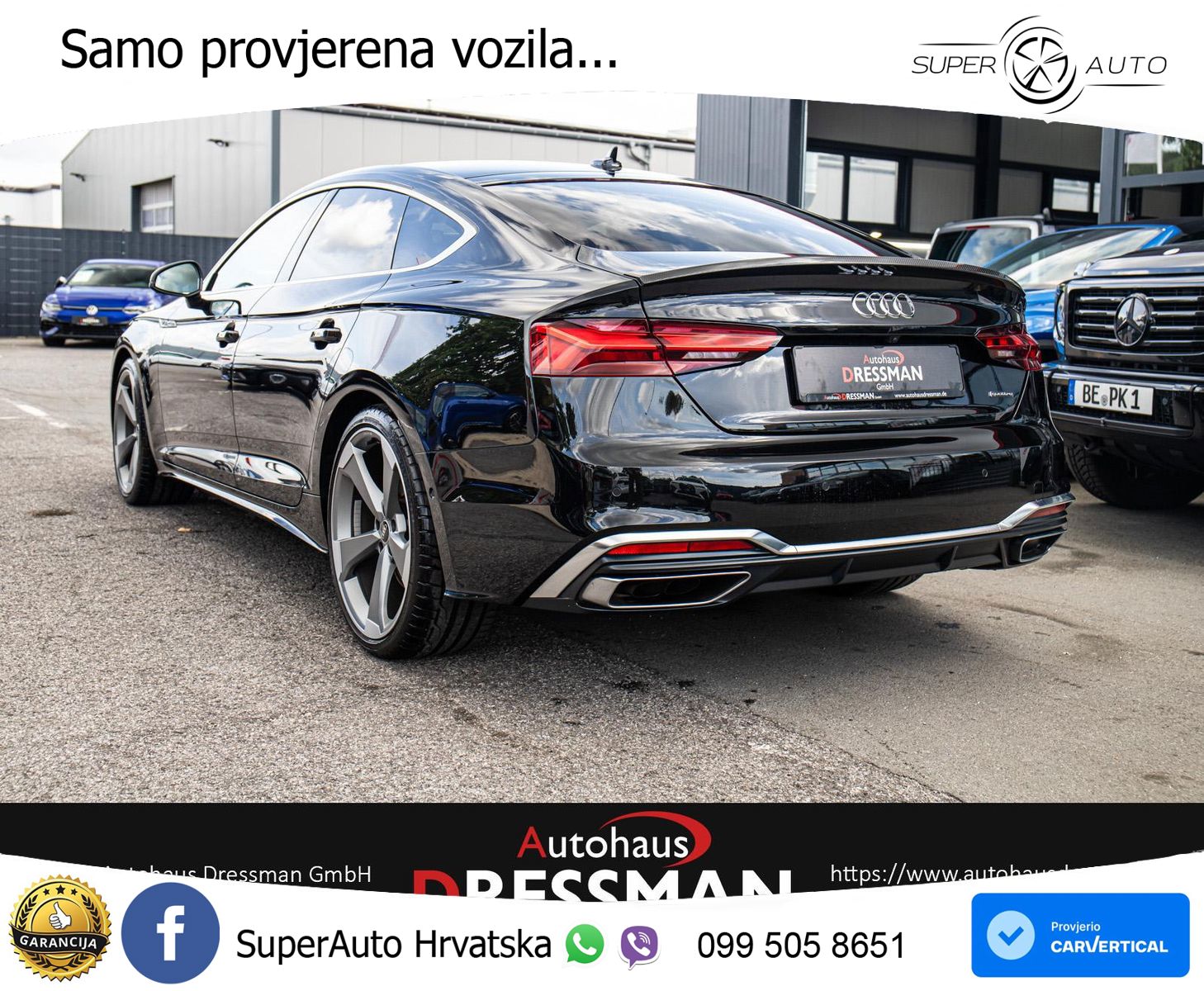 Audi A5 Sportback 40 TDI (204 KS) quattro S tronic S line LED+GR SJED+ACC