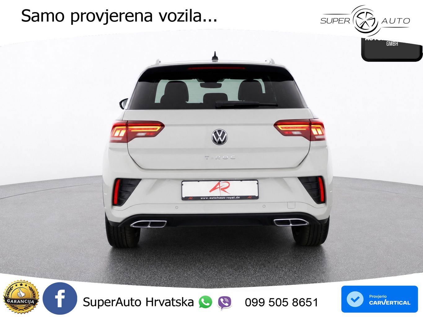 Volkswagen T-Roc 1.5 TSI (150 KS) DSG R-Line LED+GR SJED+ACC