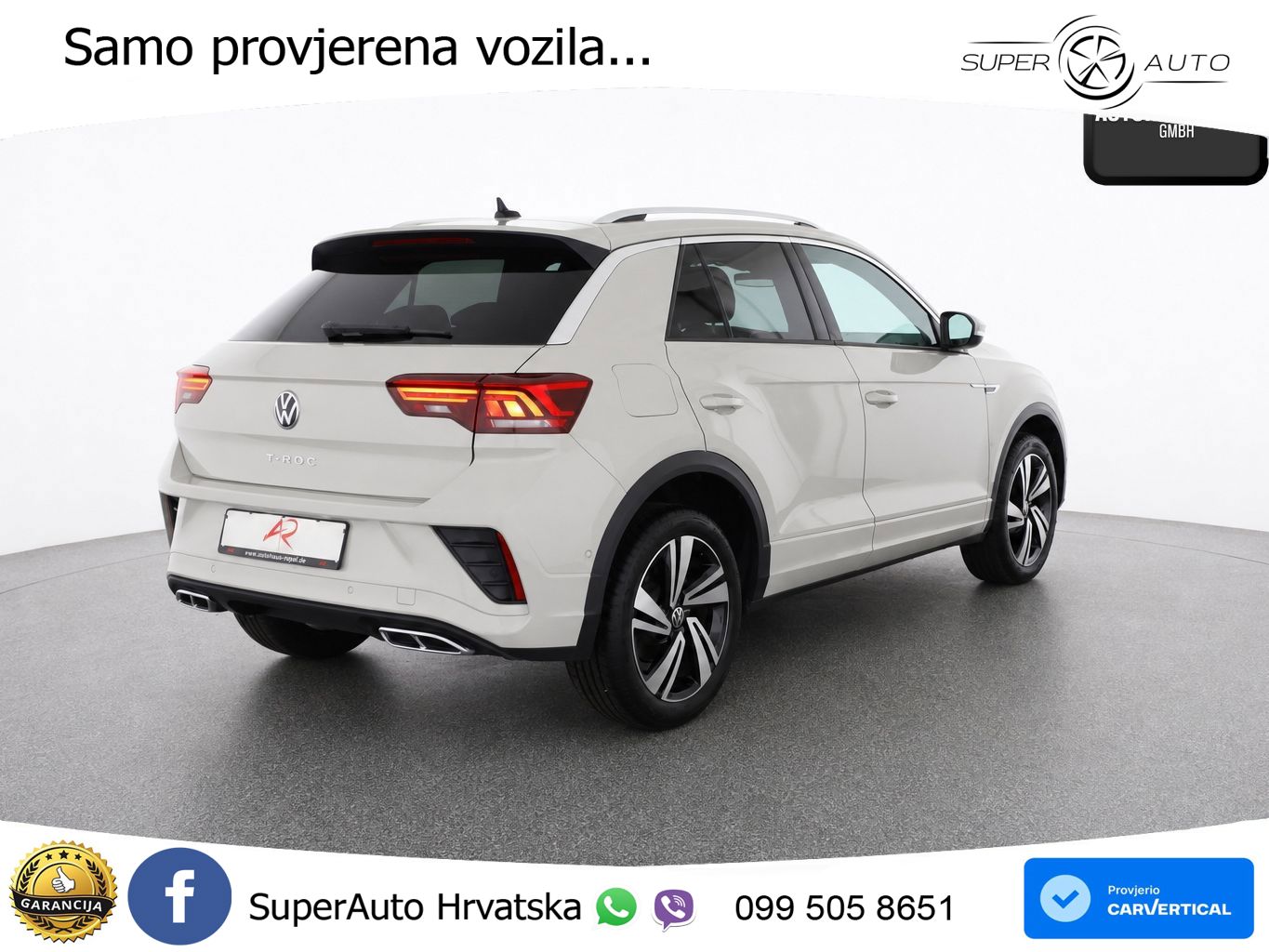 Volkswagen T-Roc 1.5 TSI (150 KS) DSG R-Line LED+GR SJED+ACC